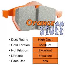 EBC Orangestuff Front Brake Pads 06-10 Grand Cherokee SRT8 4wd